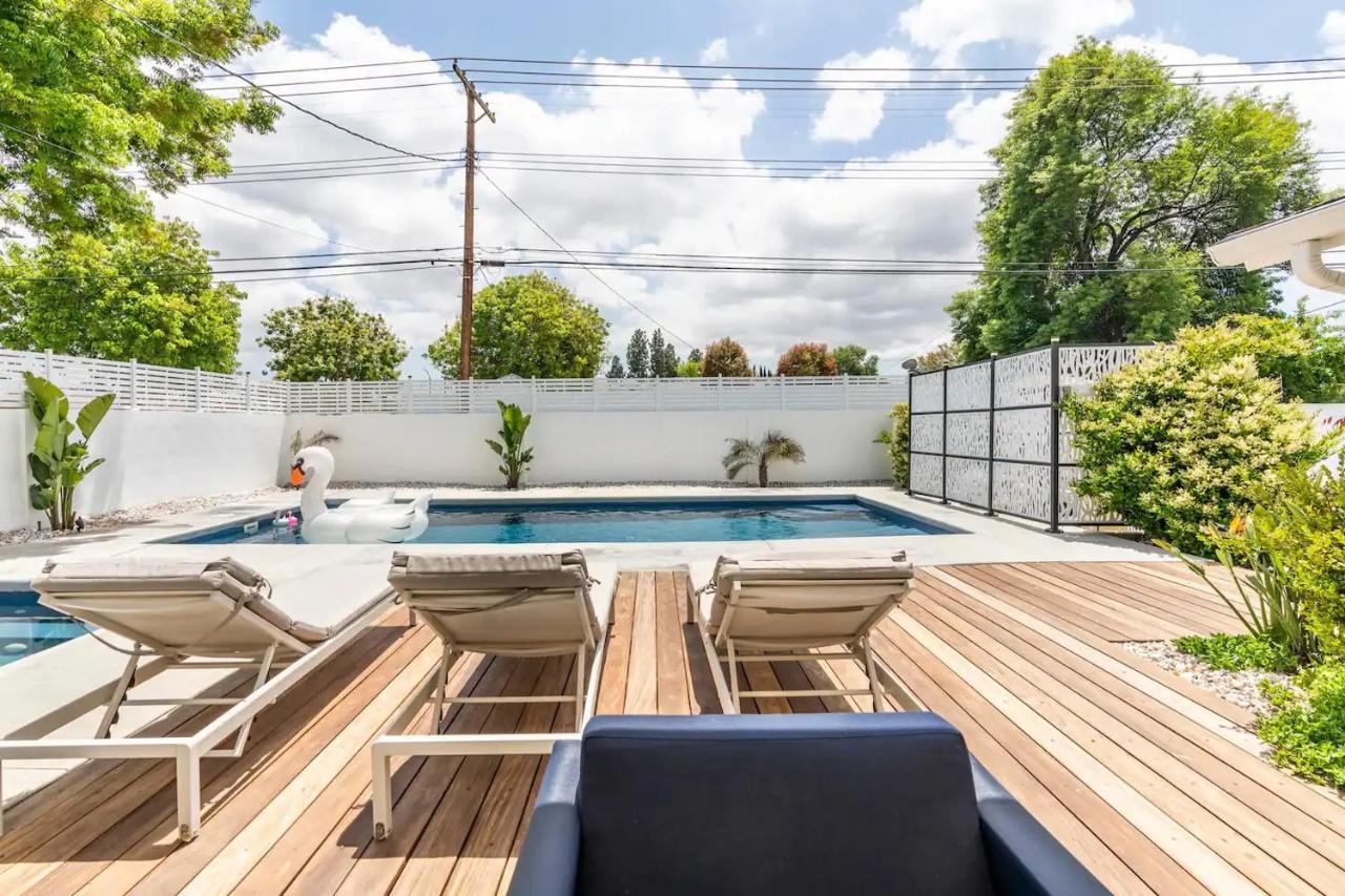 New Luxury Entertaining House With Pool Spa Sauna Tesla Charger Pets Λος Άντζελες Εξωτερικό φωτογραφία